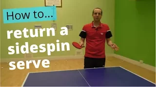 How to return a sidespin serve