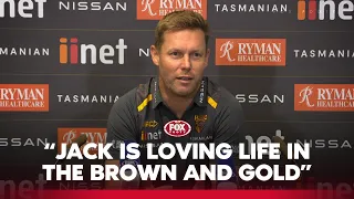 Mitchell proud of Ginnivan's scrutiny response | Hawthorn Press Conference | Fox Footy