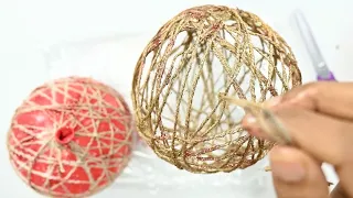 Snowball Making/DIY Christmas string ornaments and lanterns