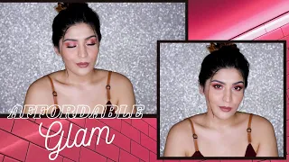 Affordable, Simple Glam Makeup Tutorial | Under ₹500 | Shreya Jain