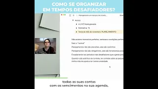 Como se organizar em tempos desafiadores | Pílulas de Organização