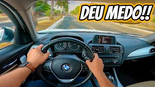 BMW 118i ANDA BEM MAS É MAL EQUIPADA