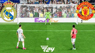 FIFA 24 | Ronaldo vs Messi | Real Madrid vs Manchester United | UCL FINAL | Penalty Shootout - PS5