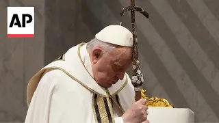 Pope Francis presides over Holy Thursday Mass in St. Peter’s Basilica