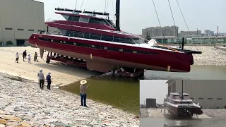 Sketch To Sea: Launching Super Yacht 8801 Crazy Love