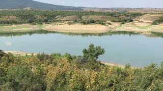 Белогорское водохранилище к концу августа.