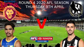 AFL Evolution 2: 2020 Round 4 Brisbane V Collingwood (GABBA)