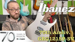 Ibanez 70th Anniv. GRG121SP-SV - gitara z jubileuszowej limitowanej edycji Thomanna