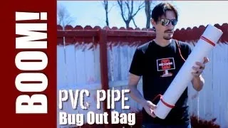 ZOMBIES -  HOW TO MAKE A PVC PIPE BUG OUT BAG!