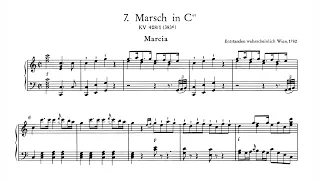Mozart: March in C Major, K. 408/1 (K. 383e) (arr. for piano) (1782) [Score]