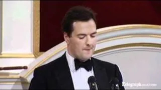 Chancellor George Osborne makes Mansion House speech about ringfencing retail banks