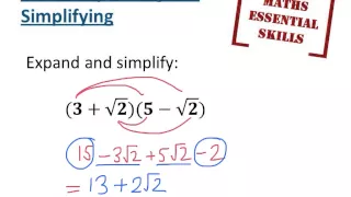 Surds - Expanding and Simplifying