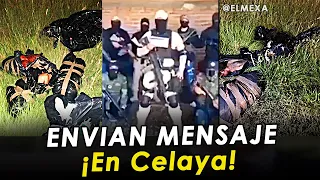 ¡BOMBAZO! Los Marros dejan 4 cuerpos en pedacitos y envían mensaje, en Celaya, GTO.