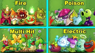 Random 5 Team X 5 Plants - Which Team Plant Can Win? - Pvz 2 Team Plant vs Team Plant