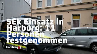 SEK Einsatz in Harburg: 11 Personen festgenommen