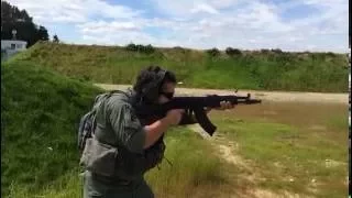 AK 104 full-auto/АК 104 стрельба очередями