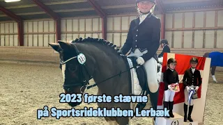 2023 første stævne på Sportsrideklubben Lerbæk (LC1 går galt)