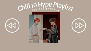 b t s • t x t • e n h y p e n ~ chill to hype playlist (1k special)