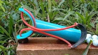 A unique and extremely powerful PVC slingshot.