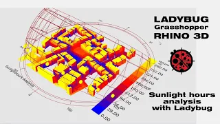 Sunhour analysis in Rhino3d Grasshopper and Ladybug | Tutorial 005