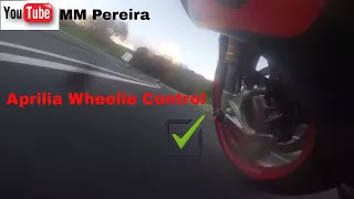 Aprilia rsv4 AWC wheelie control working