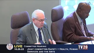 Joint Safety Committee & Health, Human Services and the Arts Committee, October 26, 2022