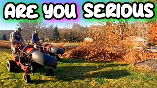 WE AREN'T MESSING AROUND ON OUR BIGGEST FALL CLEAN UP EVER!