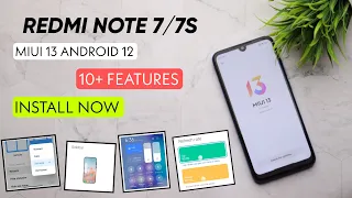 Install Now 😀 MIUI 13 Android 12 Redmi Note 7/7S - New Control Centre, Game Turbo & More...