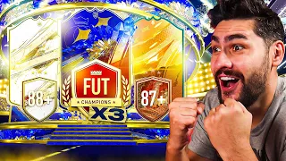 FIFA 23 TOTY PACK OPENING!! 3x CHAMPS REWARDS, 88+ ICON PACK + HERO PACK!! NE PICA MESSIIIIIII!!!