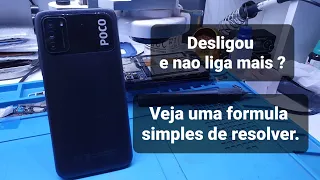 Poco M3  Não liga não carrega Resolvido!