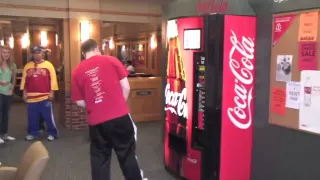 Coca-Cola happiness machine spreads joy at Kansas Union