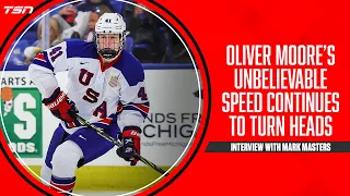 Oliver Moore on maximizing his speed at the NHL level ahead of the 2023 Entry Draft