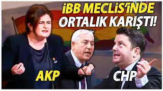 İBB Meclisi'nde ortalık karıştı! AKP ile CHP arasında çok sert tartışma!