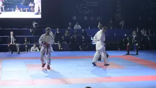 Aghayev Rafael (AZE) - Horuna Stanislav (UKR). FINAL. Karate1. Tyumen, April 2013