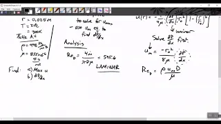 HW 8 Practice 1 - Internal Flow Fluid Dynamics