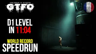 GTFO Any% Speedrun - D1 level in 11:04 [WORLD RECORD] - Rundown #1