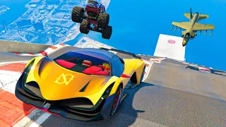 MEGA RAMPA CARA A CARA 1000% IMPOSIBLE !!! GTA V ONLINE - GTA 5 ONLINE