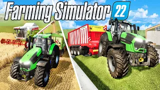 I Spent 24 Hours On A Flat Map With $0... 🚜 Ep. 15 👉 Farming Simulator 2022