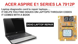 Fixing a laptop with a diagnostic card tool
