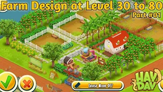 Hay Day Farm Design at Level 30 to 80 Part 01 - Farm Decoration - TeMct Gaming