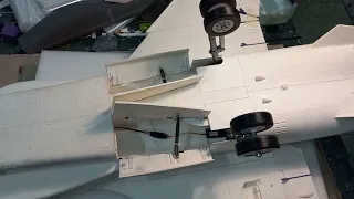 3D Printed SEPECAT JAGUAR Landing Gear installation