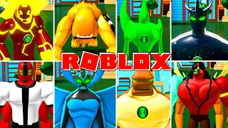 BEN 10 ARRIVAL OF ALIENS NO ROBLOX (SIMULADOR) COM OS MELHORES ALIENS KEVIN 11, VILGAX, GOOP E MAIS!