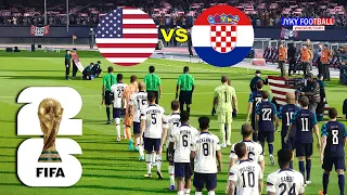 PES - USA vs Croatia FIFA World Cup 2024 - Full Match All Goals - eFootball Gameplay PC