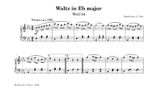 Beethoven - Waltz in Eb major, WoO 84 | Samuel J. Neves