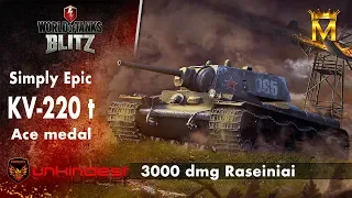 KV-220T 3000 dmg 1 vs 5 Raseiniai || Pure EPICNESS