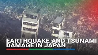 Aerial footage reveals earthquake and tsunami damage in Japan | ABS-CBN News