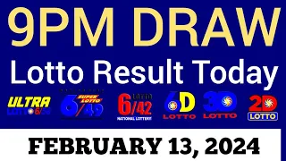 Lotto Result Today 9pm Draw February 13, 2024 Swertres Ez2 PCSO Live Result