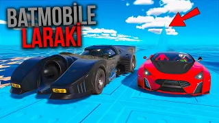 LARAKİ OYUNDAN SİLİNDİ !!! Batmobile vs Laraki Arabalar 4 Farklı Uçma Parkurunda - GTA 5