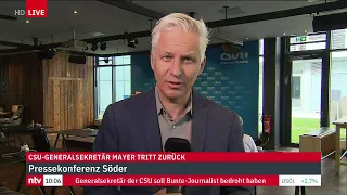 LIVE: Bayern-Chef Söder äußert sich zum Rücktritt von CSU-Generalsekretär Mayer