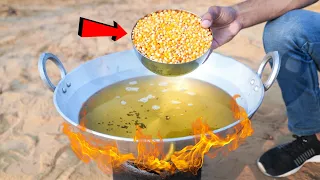 1 Kg Corn VS Hot Oil | क्या इतने सारे पॉपकॉर्न बनेंगे?